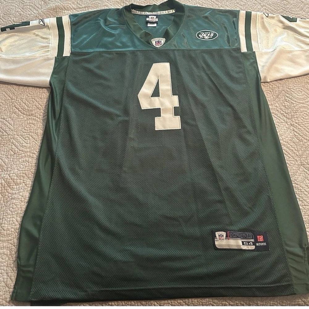Reebok Green and White Men's Jersey